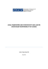 Legal Framework and Overview of Case Law on Disciplinary Responsibility of Judges