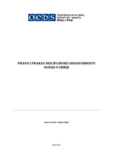 Pravo i praksa disciplinske odgovornosti sudija u Srbiji