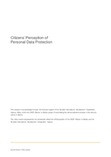 Citizens’ Perception of Personal Data Protection