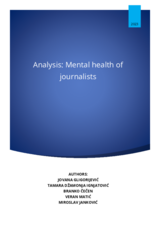  Analysis on Mental Health of Journalists