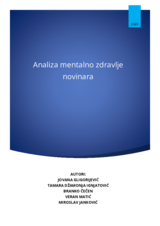 Analiza: Mentalno zdravlje novinara 