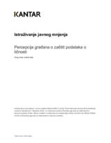 Percepcija građana o zaštiti podataka o ličnosti, 2023 