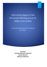 2024 Activity Report of the Permanent Working Group for Safety of Journalists 2024 Activity Report of the Permanent Working Group for Safety of Journalists