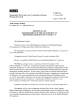 Permanent Council Decision No. 401