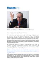 Interview of Ambassador Kypreos with daily Danas