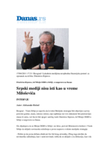 Interview of Ambassador Kypreos with daily Danas