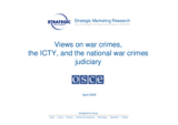 Public opinion survey on attitudes towards the ICTY and domestic war crimes trials