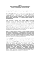 Interview in Nedeljni Telegraf with Human Rights Programme Co-ordinator Madis Vainomaa