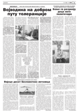 Interview with Head of Mission by Novi Sad daily newspaper Dnevnik, 12 October 2008 (sr)