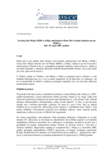 Report by the Head of Mission to the OSCE Permanent Council (sr)
