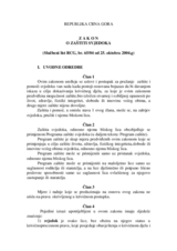 Law on Witness Protection, Republic of Montenegro (sr)