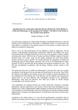 Speaking notes of the Head of the Mission to Serbia and Montenegro at the seminar on security sector reform