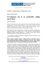 Interview with the Head of the OSCE Mission to Serbia in Danas daily (sr)
