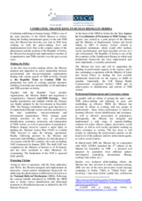 Combating Trafficking in Human Beings in Serbia - State of Affairs, April 2009