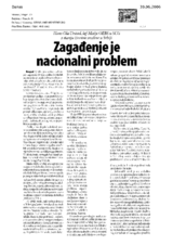 Interview with the Head of the Mission to Serbia in Danas daily, 30 June 2006 (sr)