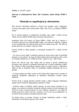 Interview with Head of Mission, Politika daily, 22 July 2007 (sr)