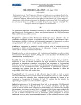 Declaration from the Ministerial meeting on environmental issues