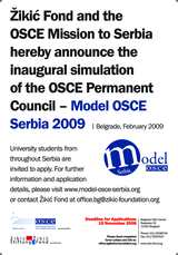 Model OSCE Serbia 2009 poster